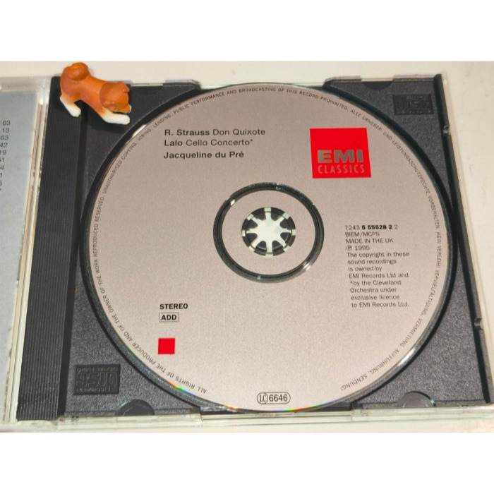 好音悅 Du Pré 杜普蕾 Boult 理查‧史特勞斯 唐吉訶德 Barenboim 拉羅 大提琴協奏曲 EMI 英版-細節圖3