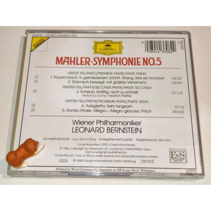 好音悅 Leonard Bernstein 伯恩斯坦 Mahler 馬勒 第5號交響曲 維也納愛樂 DG-細節圖2