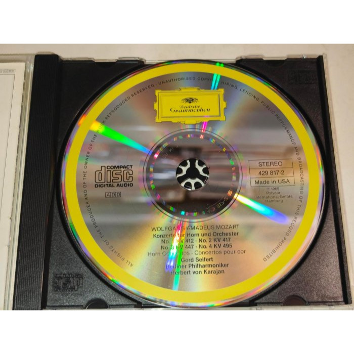 文本齋 Gerd Seifert Karajan 卡拉揚 Mozart 莫札特 法國號協奏曲 柏林愛樂 DG-細節圖3