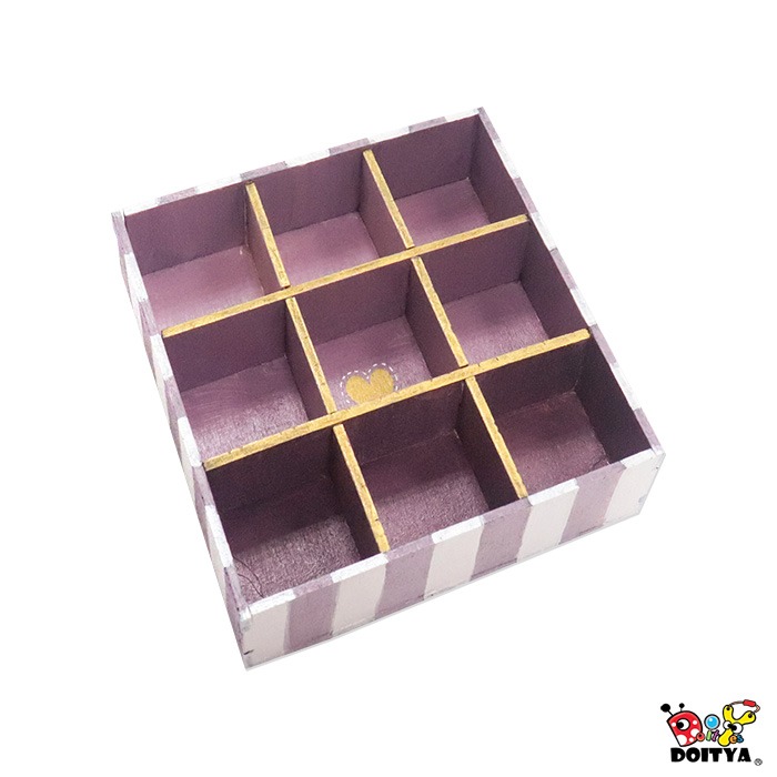 DIY材料包 立體木片 九宮格置物盒 一入裝 木器 組合彩繪 組合木片 親子美勞 露營活動-細節圖3