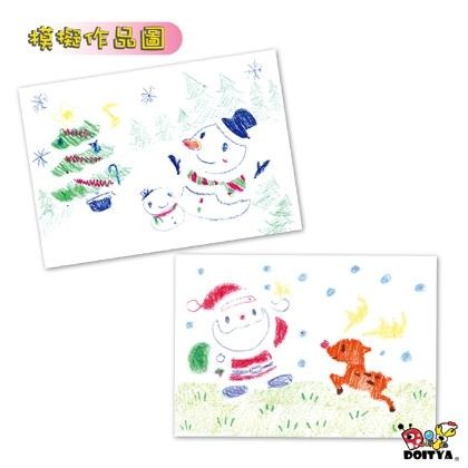 手作DIY材料  描圖板套裝組 聖誕主題 聖誕節 板畫 造型描圖板 安靜神器 運筆練習 兒童美勞彩繪 6片一組-細節圖4