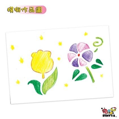 手作DIY材料  描圖板套裝組 安靜神器 運筆練習 板畫 造型描圖板 可搭配海綿滾刷 兒童美勞彩繪 6片一組-細節圖4