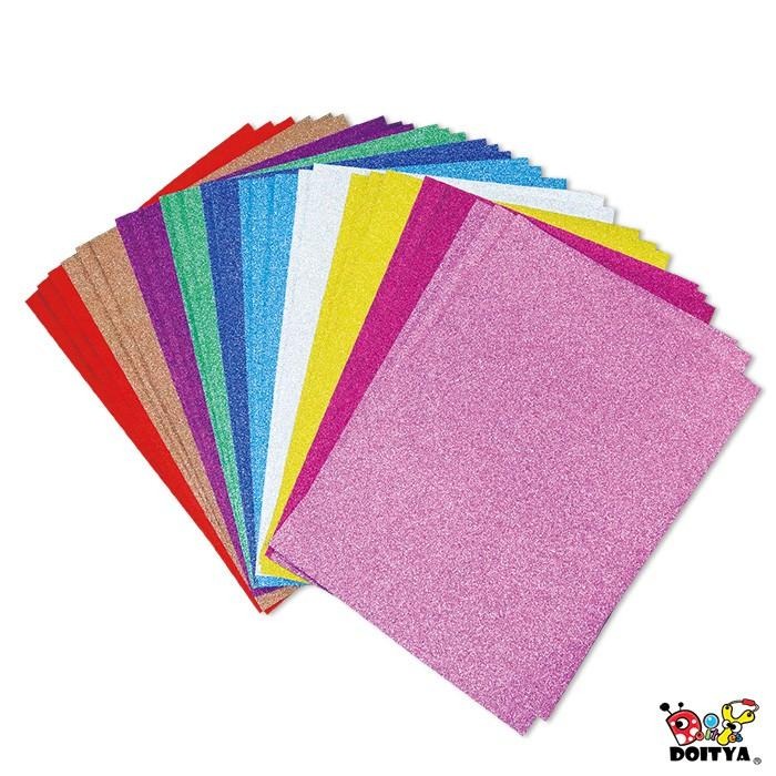 美勞工藝紙張 彩色金粉紙 8K 16K 10色 120g 閃光紙 美術紙 金蔥紙 裝飾紙 小公園手作-細節圖4