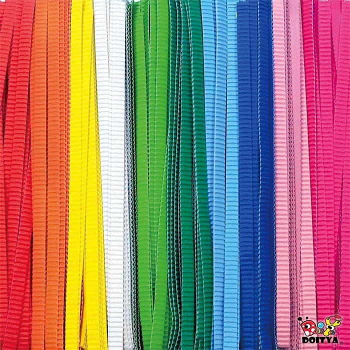 美勞工藝紙張 彩色10色瓦楞紙條 衍紙條 波浪紙條 蛋捲娃娃素材 一包10色 200條入-細節圖3