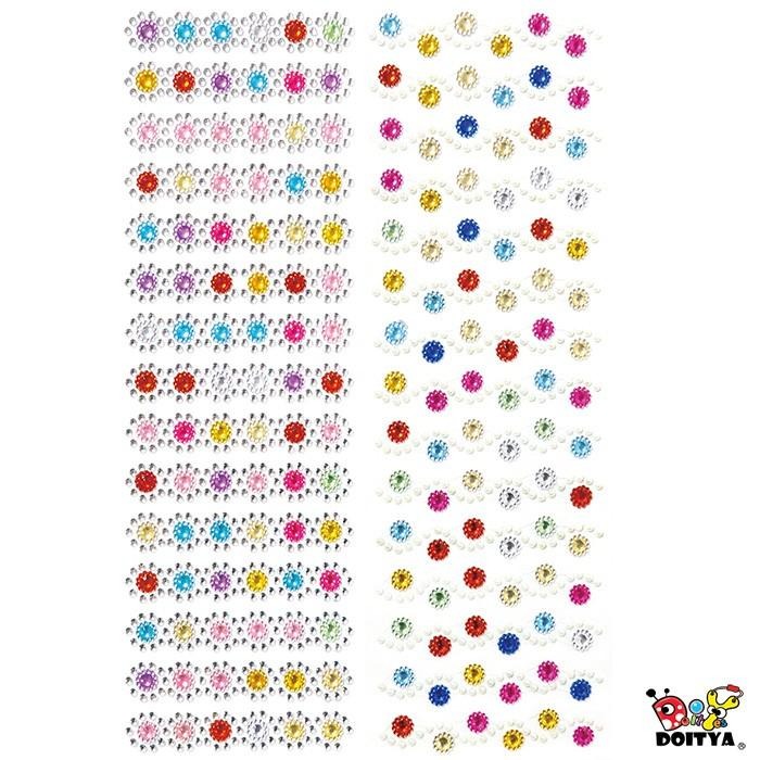 小公園手作 美勞工藝膠帶 貼鑽膠帶組合包 有背膠 一組6款入 貼鑽 裝飾貼紙 水鑽貼紙 美勞裝飾-細節圖3