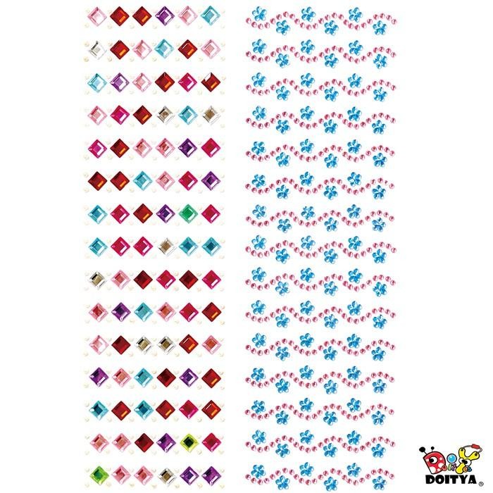 小公園手作 美勞工藝膠帶 貼鑽膠帶組合包 有背膠 一組6款入 貼鑽 裝飾貼紙 水鑽貼紙 美勞裝飾-細節圖4