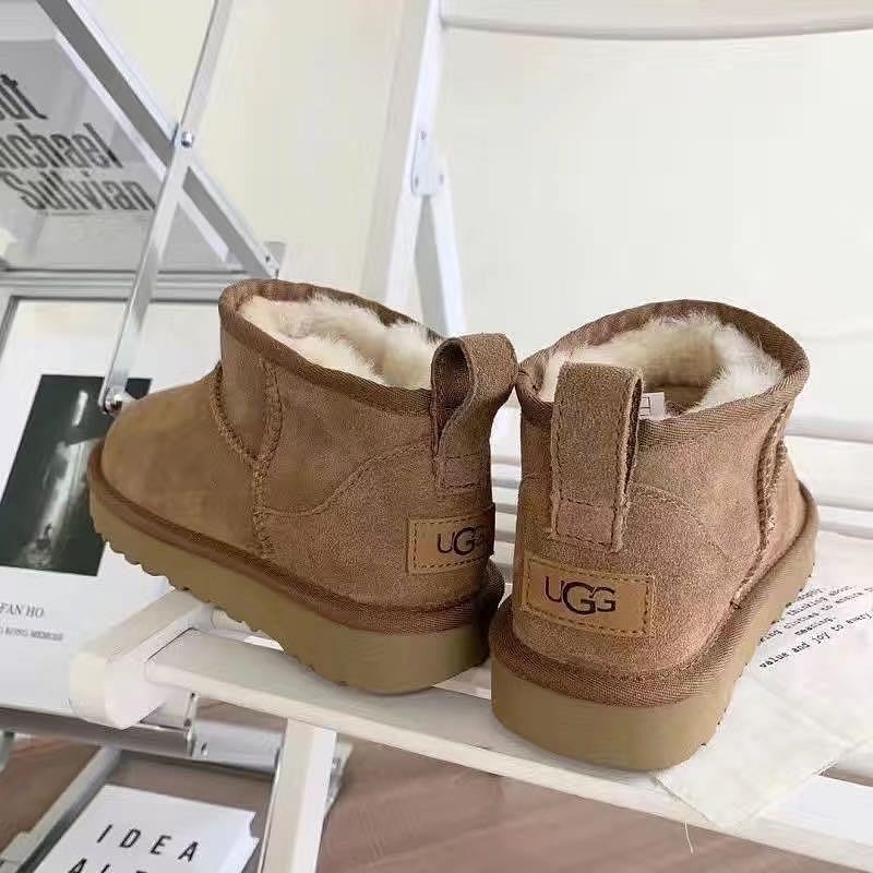 UGG mini小短筒鞋 百搭美靴👢一眼萬年 低筒筒靴 騎士靴 單靴 百搭！太顯腿細了！好棒的版型 美極了💕保暖短筒加絨-細節圖2