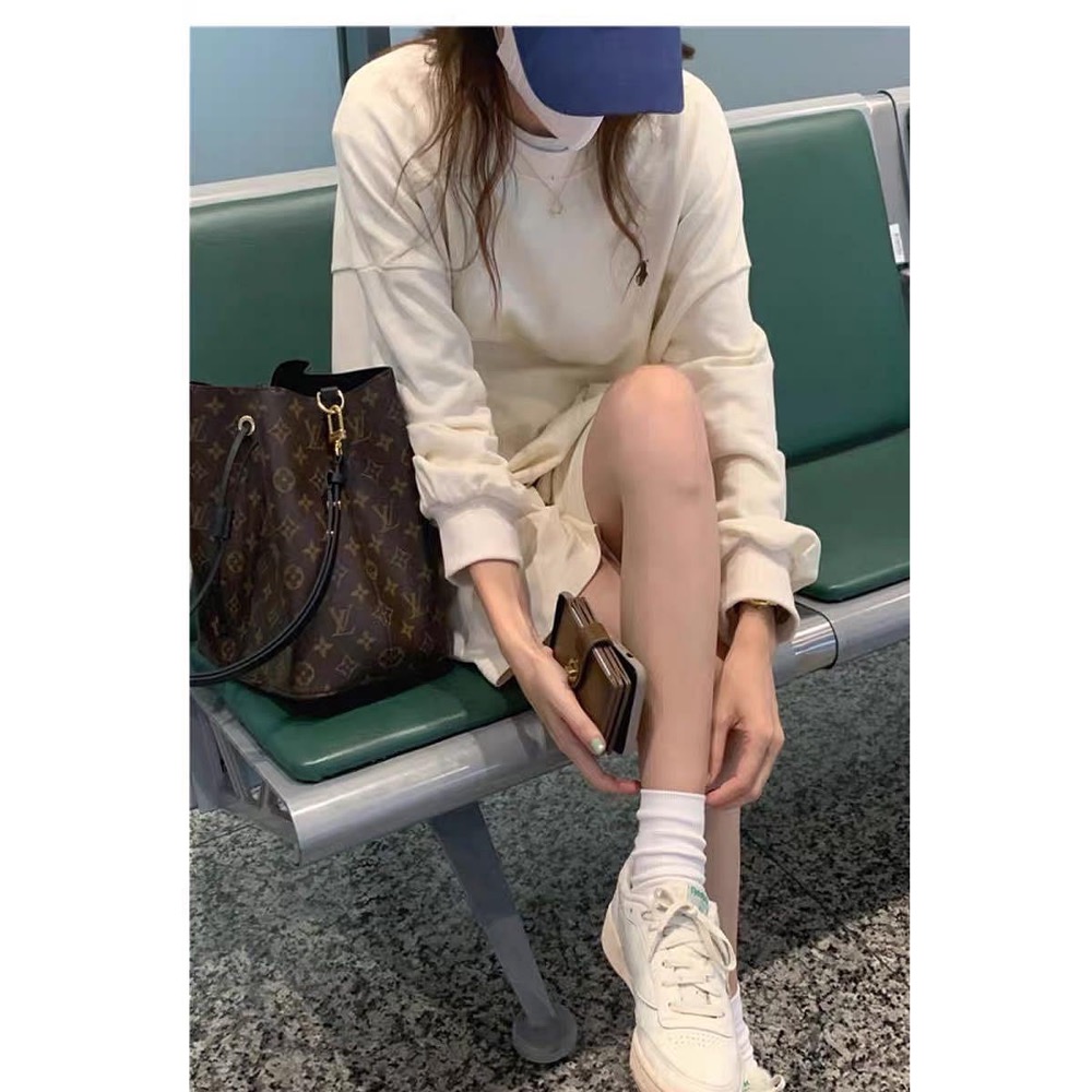 RL polo 經典款戰馬美式復古小馬標寬松長袖T 衛衣 休閒短褲 運動短褲 套裝 上衣，清爽有氣質-細節圖9