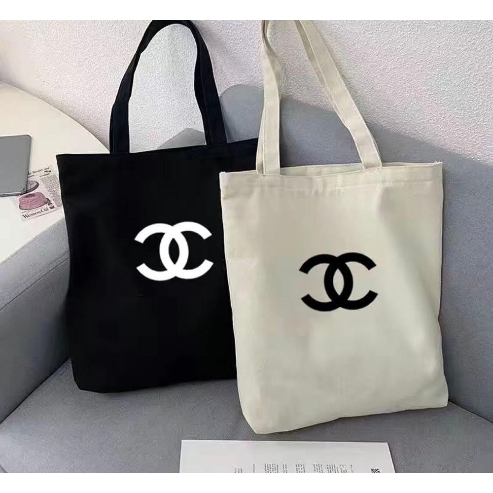 VIP限量積分贈品禮 Chanel 香奈兒 帆布包 托特包 肩背包 手提包 環保購物袋 方便實用 好氣質 帆布環保袋 購-細節圖2