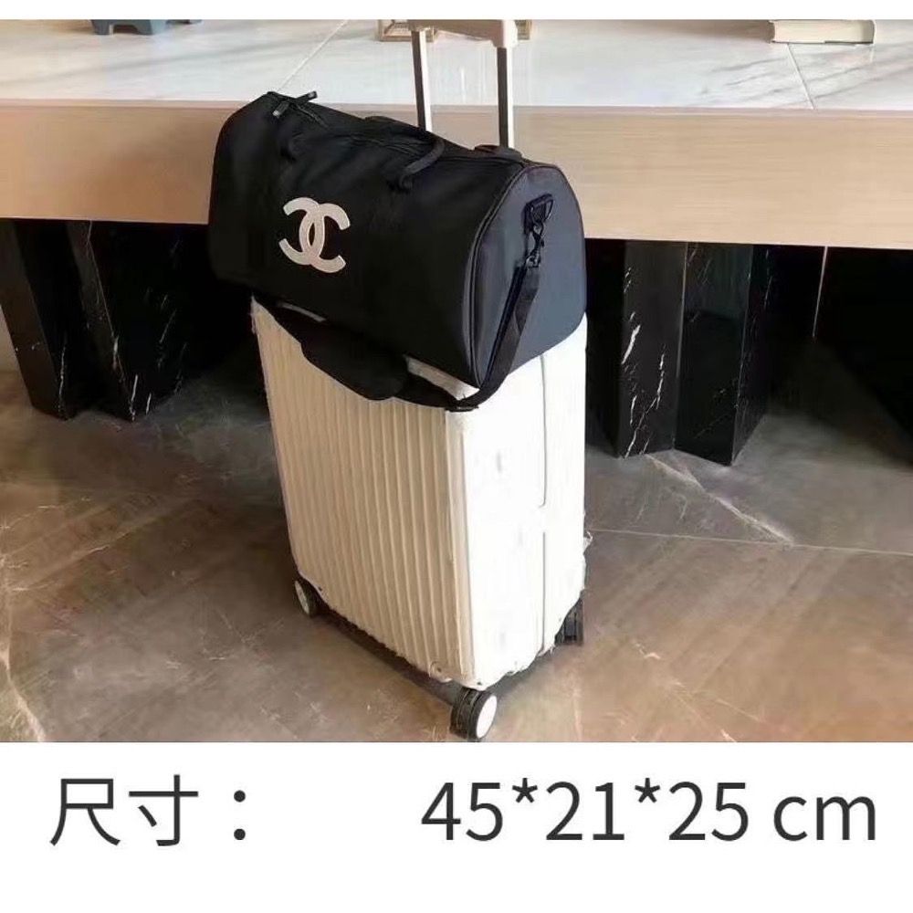 VIP積分贈禮 Chanel 香奈兒 旅行包大容量大包手提袋健身瑜珈袋手提可單肩斜背包行李袋帆布包托特包肩背包手提包 方-細節圖8