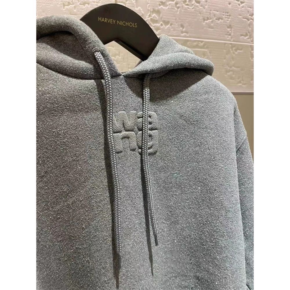 Alexander Wang AW T恤  大學T 亞歷山大王現貨!女王銀河閃粉加絨圓領衛衣 美極了！  Sml-細節圖4