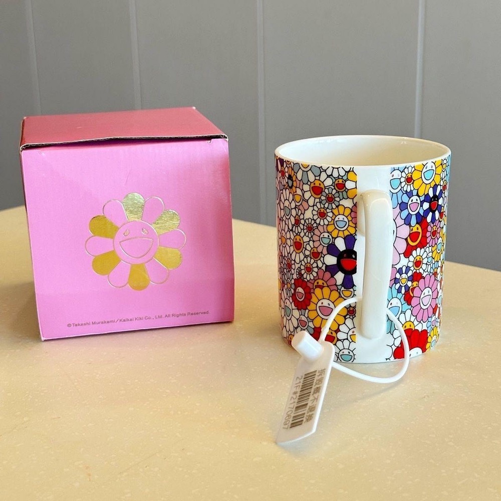 LV 村上隆 馬克杯 水杯 咖啡杯 太陽花開開心心 vip專櫃積分禮 高級又討喜的禮品 情人節 母親節 生日禮物 送禮自-細節圖5