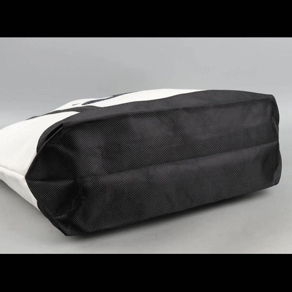 VIP限量積分贈品禮 Chanel 香奈兒 帆布包 托特包 肩背包 手提包 亮片大雙C環保購物袋 方便實用 好氣質 帆布-細節圖6