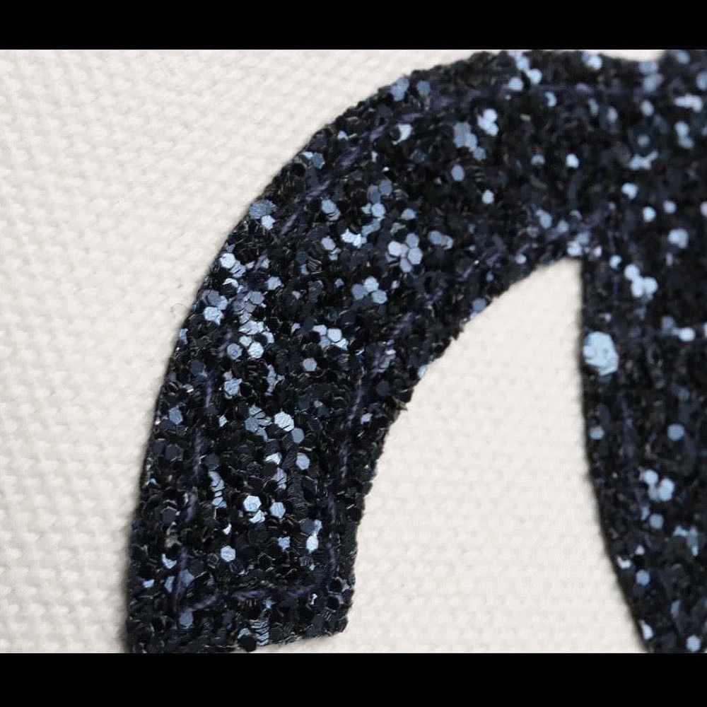 VIP限量積分贈品禮 Chanel 香奈兒 帆布包 托特包 肩背包 手提包 亮片大雙C環保購物袋 方便實用 好氣質 帆布-細節圖7