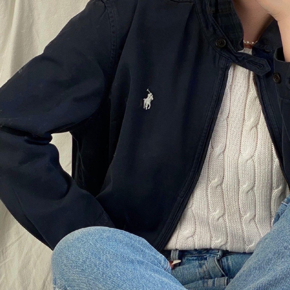 RL polo  戰馬刺繡拉鍊棒球外套 老外套 老幹部外套 夾克 美式復古簡約超級百搭有氣質 基本單品必入手👍 sml-細節圖11