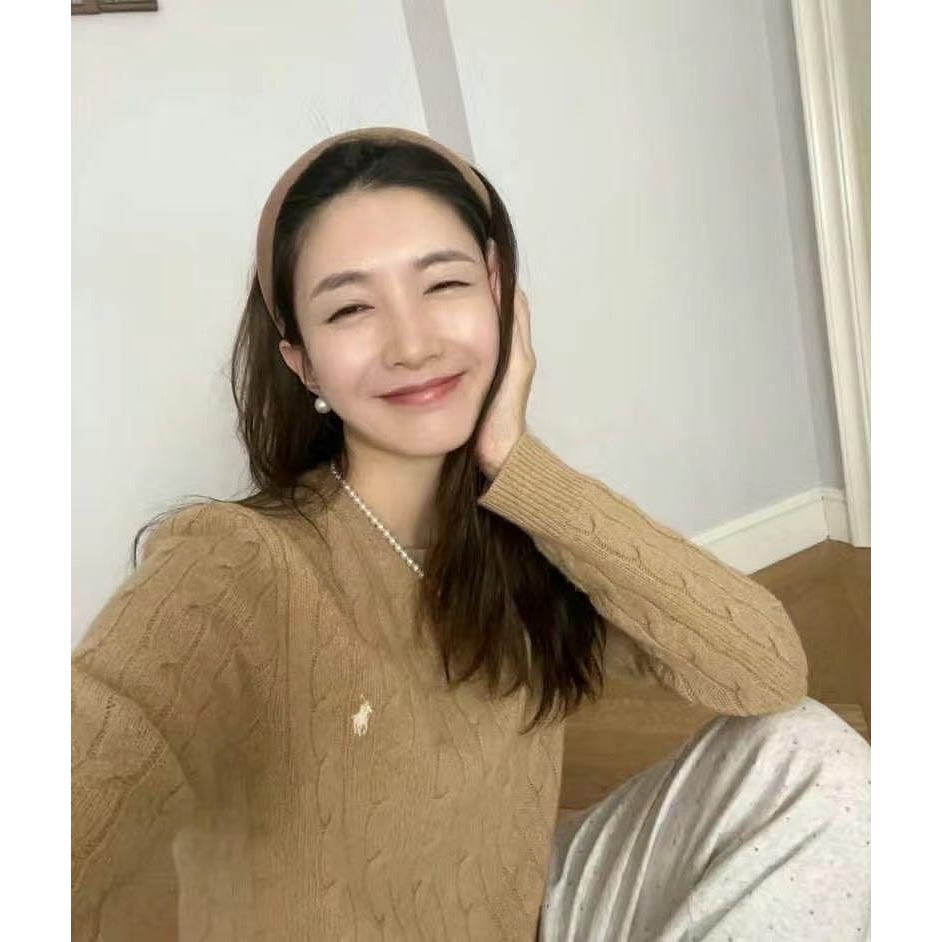 RL polo v領顯瘦針織衫 毛衣 經典戰馬簡約百搭 麻花針織衫 毛衣開襟衫 上衣 好氣質 實穿❤️-細節圖8