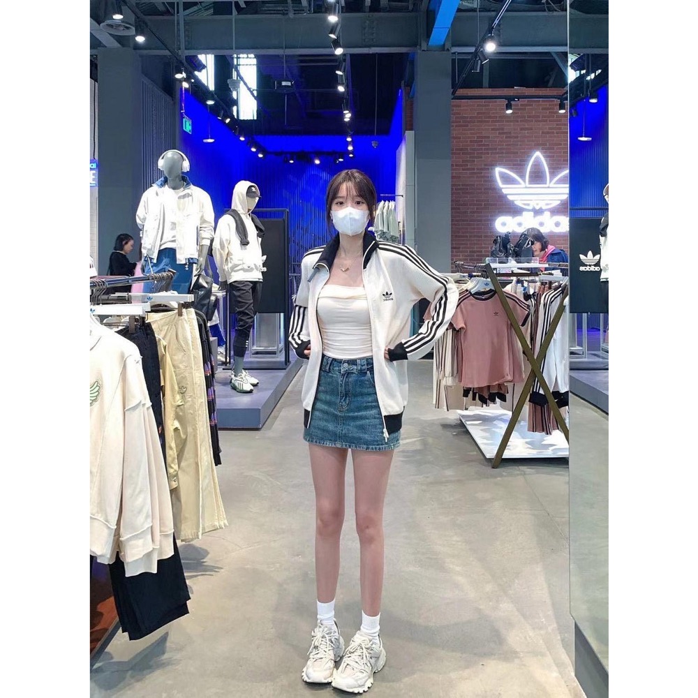 Adidas T恤 外套 T恤 polo衫 復古三葉草 華夫格拉鍊開襟衫 實穿百搭 私留 超級喜歡💕-細節圖4