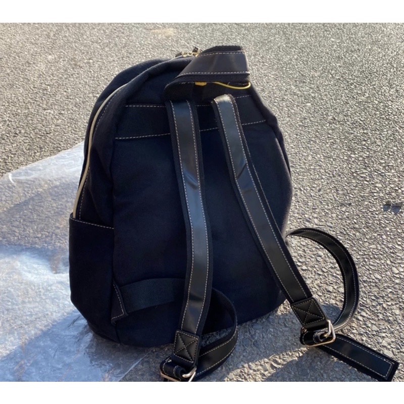 Vivienne Westwood 土星 後背包 雙肩包 帆布車縫線大容量 又潮又Q 好實用❤️男女同款 時尚休閒-細節圖5