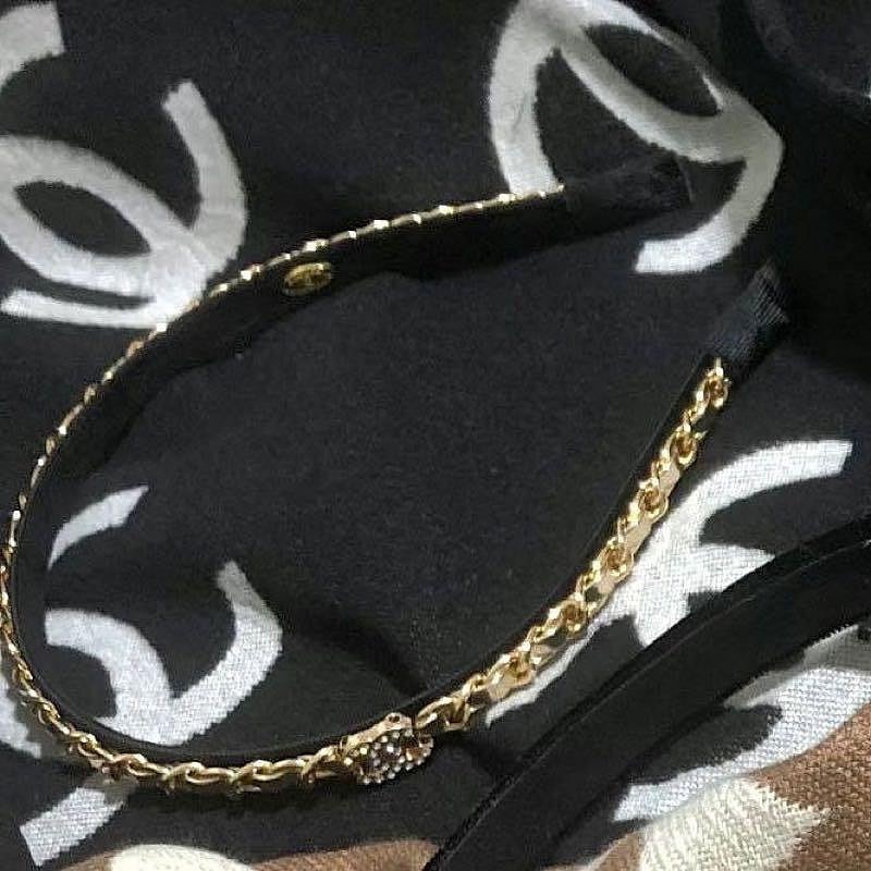 Chanel 香奈兒 經典毛呢髮束髮圈大腸圈 髮箍髮飾 美妝贈品vip漂亮禮 母親節 情人節 交換禮物 聖誕禮物 生日禮-細節圖9