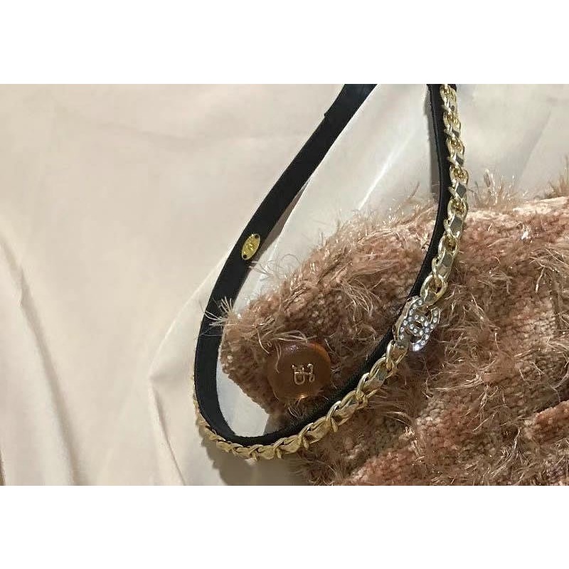 Chanel 香奈兒 經典毛呢髮束髮圈大腸圈 髮箍髮飾 美妝贈品vip漂亮禮 母親節 情人節 交換禮物 聖誕禮物 生日禮-細節圖11