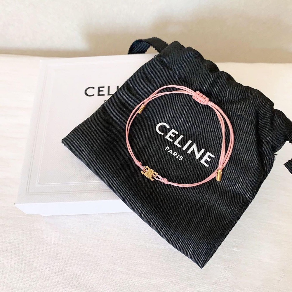 Celine  美妝禮品 凱旋門手繩可調節編織手鍊彩色可愛百搭 好幸運好幸福手環-細節圖2