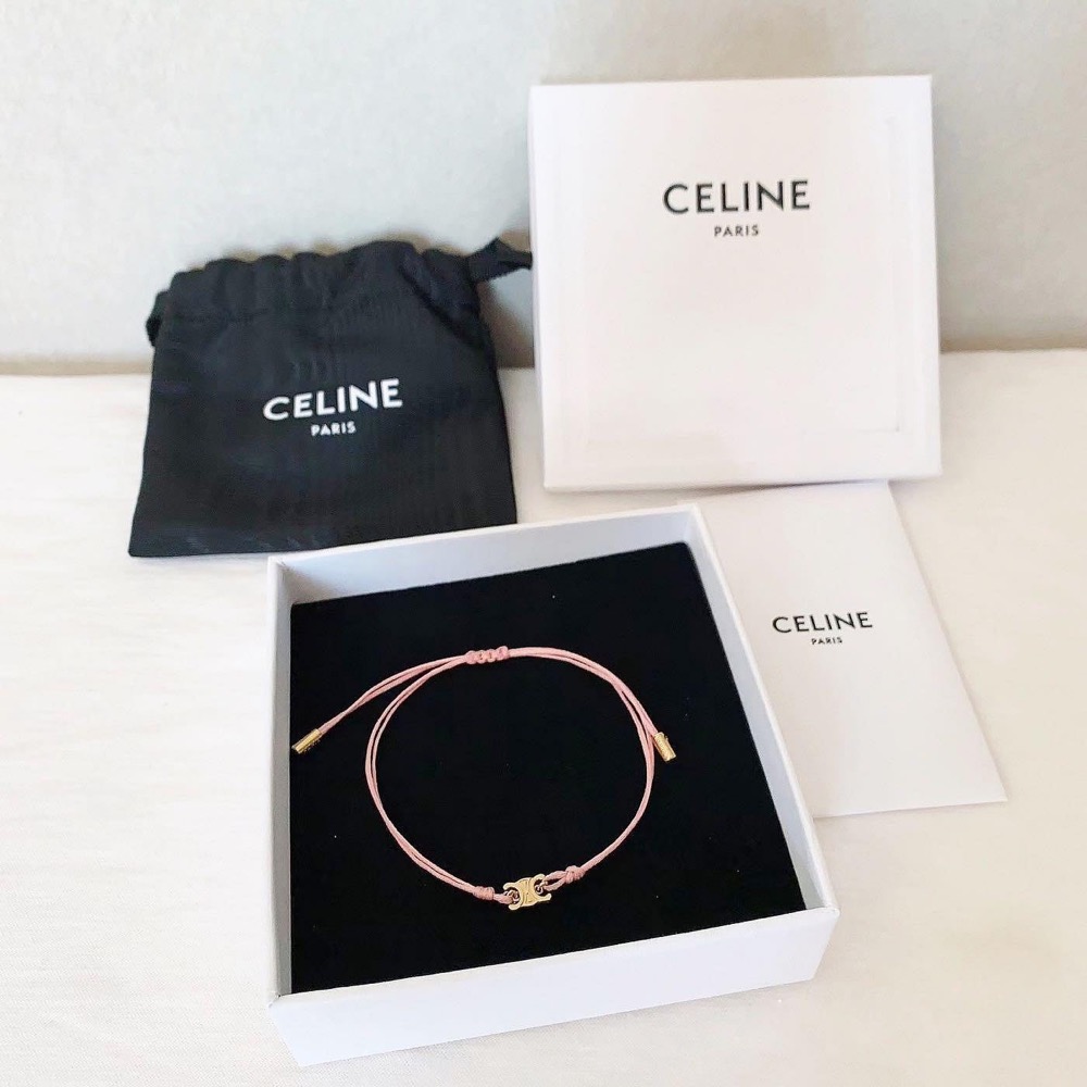 Celine  美妝禮品 凱旋門手繩可調節編織手鍊彩色可愛百搭 好幸運好幸福手環-細節圖3