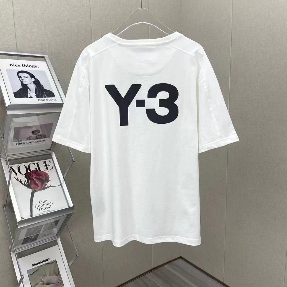 Y3 舒服帥氣T恤 山本耀司修身印花短袖上衣 後幅超好看 潮 簡單高級-細節圖7