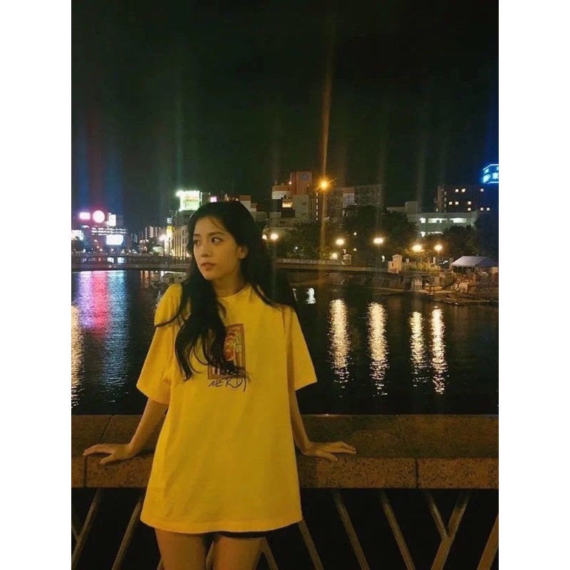 blackpink金智秀jisoo同款 NERDY T恤 上衣 可愛小熊們🐻顯瘦顯腿長 清新好氣質 純棉舒服舒適-細節圖2