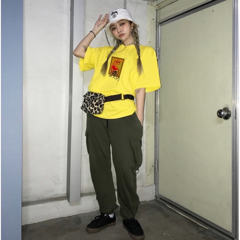 blackpink金智秀jisoo同款 NERDY T恤 上衣 可愛小熊們🐻顯瘦顯腿長 清新好氣質 純棉舒服舒適-細節圖5