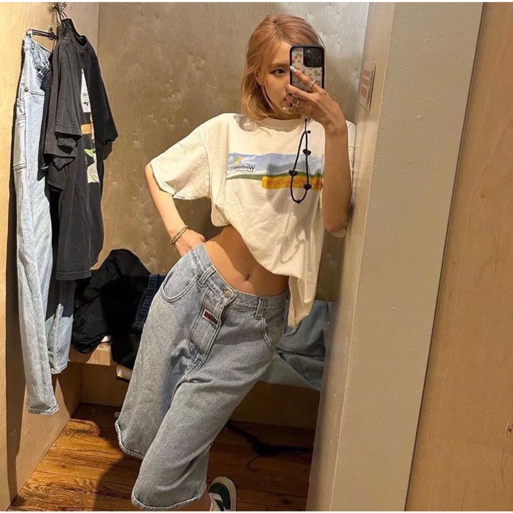 blackpink樸彩英ROSE同款T恤 純棉舒服舒適 清新好氣質🌸-細節圖2