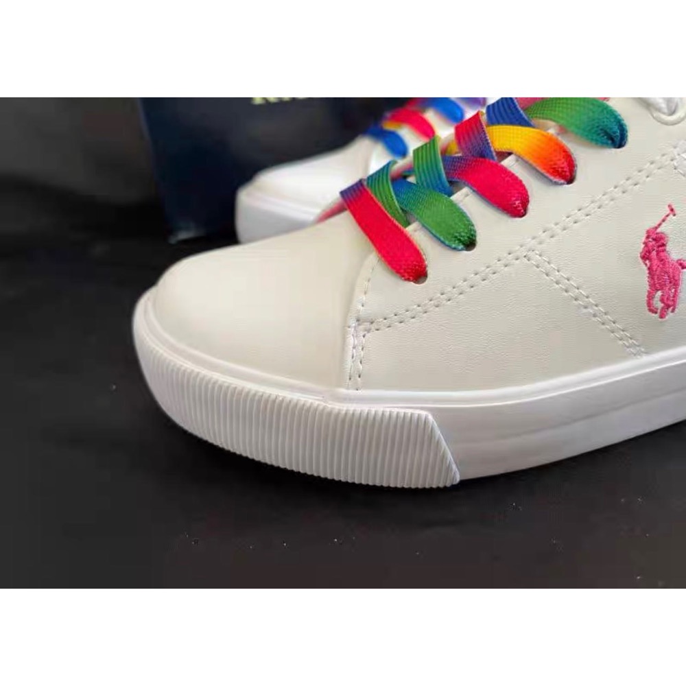 🇺🇸RL polo 步鞋 休閒鞋 運動鞋 甜心彩虹 白板鞋 方便鞋 帆布鞋 英倫學院防撞 文藝氣質 小白鞋 休閒文藝。-細節圖6