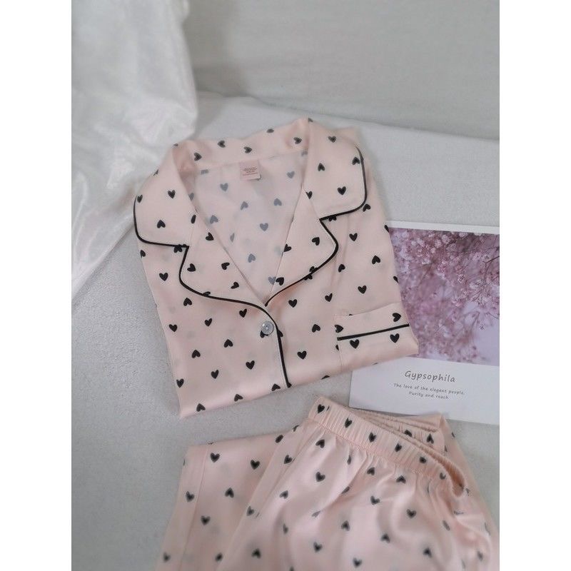 VS 維多利亞的秘密真絲綢睡衣 居家服 女星愛用款 高級舒服短袖短褲家居服套裝 我自己也超級喜歡 太舒適了-細節圖4