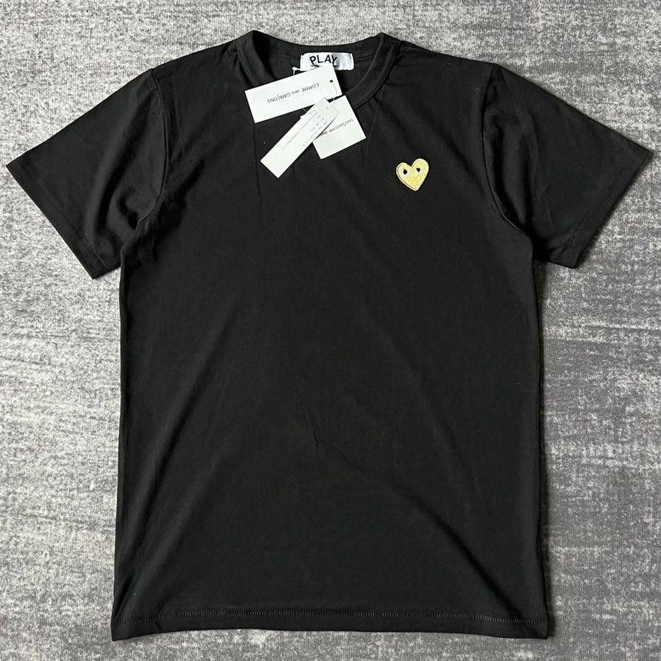 PLAY 潮牌 川久保玲 T恤 經典愛心上衣 四季百搭！ 特殊金❤️情侶款 分男S-XL及女s-L（留言身高體重）-細節圖3