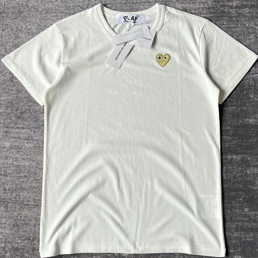 PLAY 潮牌 川久保玲 T恤 經典愛心上衣 四季百搭！ 特殊金❤️情侶款 分男S-XL及女s-L（留言身高體重）-細節圖5