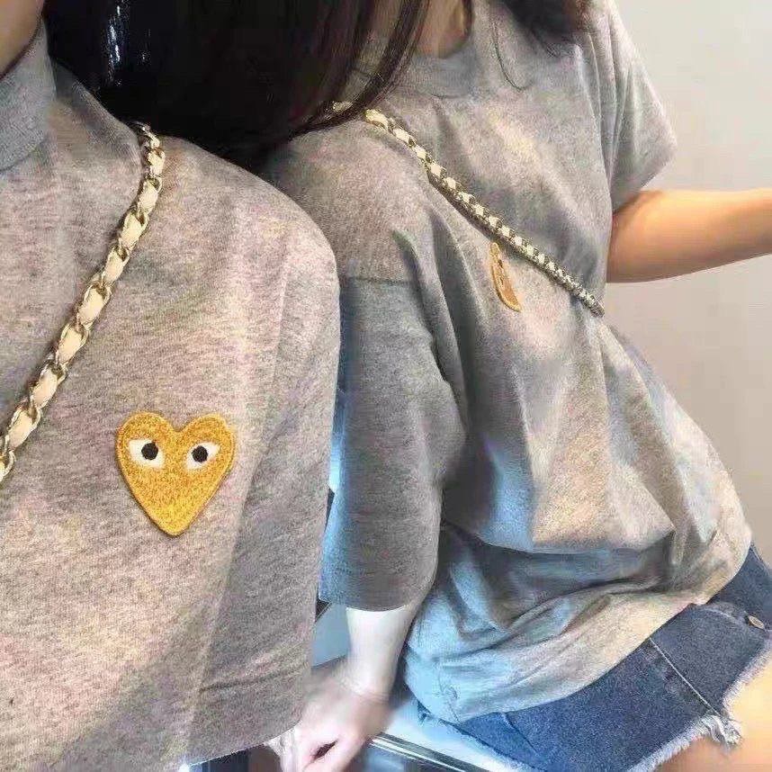 PLAY 潮牌 川久保玲 T恤 經典愛心上衣 四季百搭！ 特殊金❤️情侶款 分男S-XL及女s-L（留言身高體重）-細節圖6