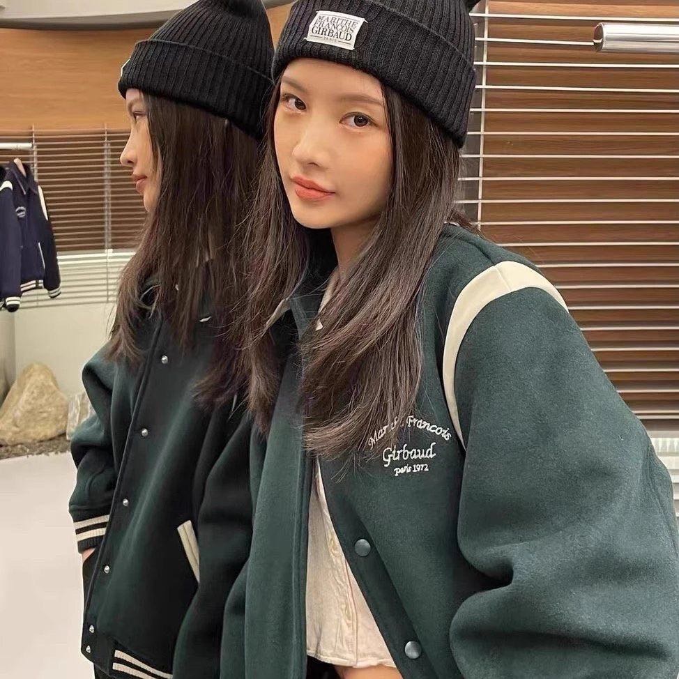 Jennie同款 美式復古刺繡Logo棒球服外套 男女同款 韓國MARITHE FRANCOIS GIRBAUD夾克 太-細節圖2