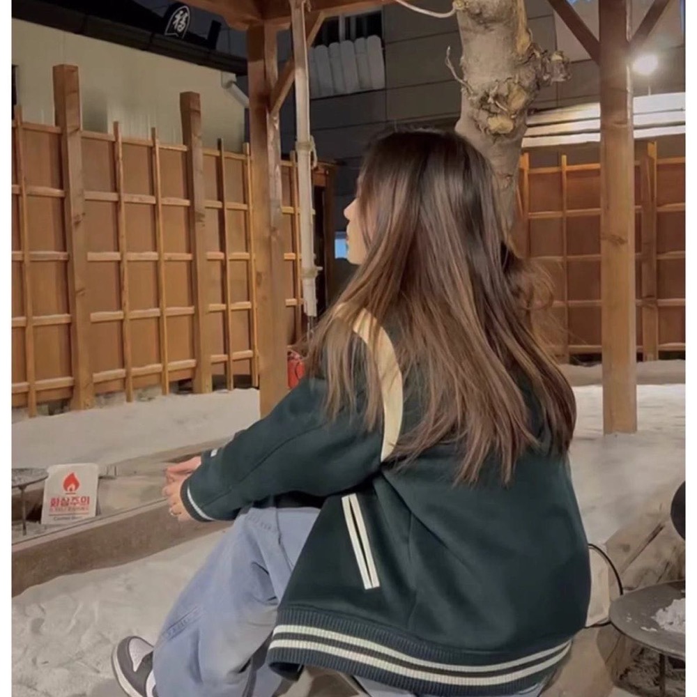 Jennie同款 美式復古刺繡Logo棒球服外套 男女同款 韓國MARITHE FRANCOIS GIRBAUD夾克 太-細節圖4