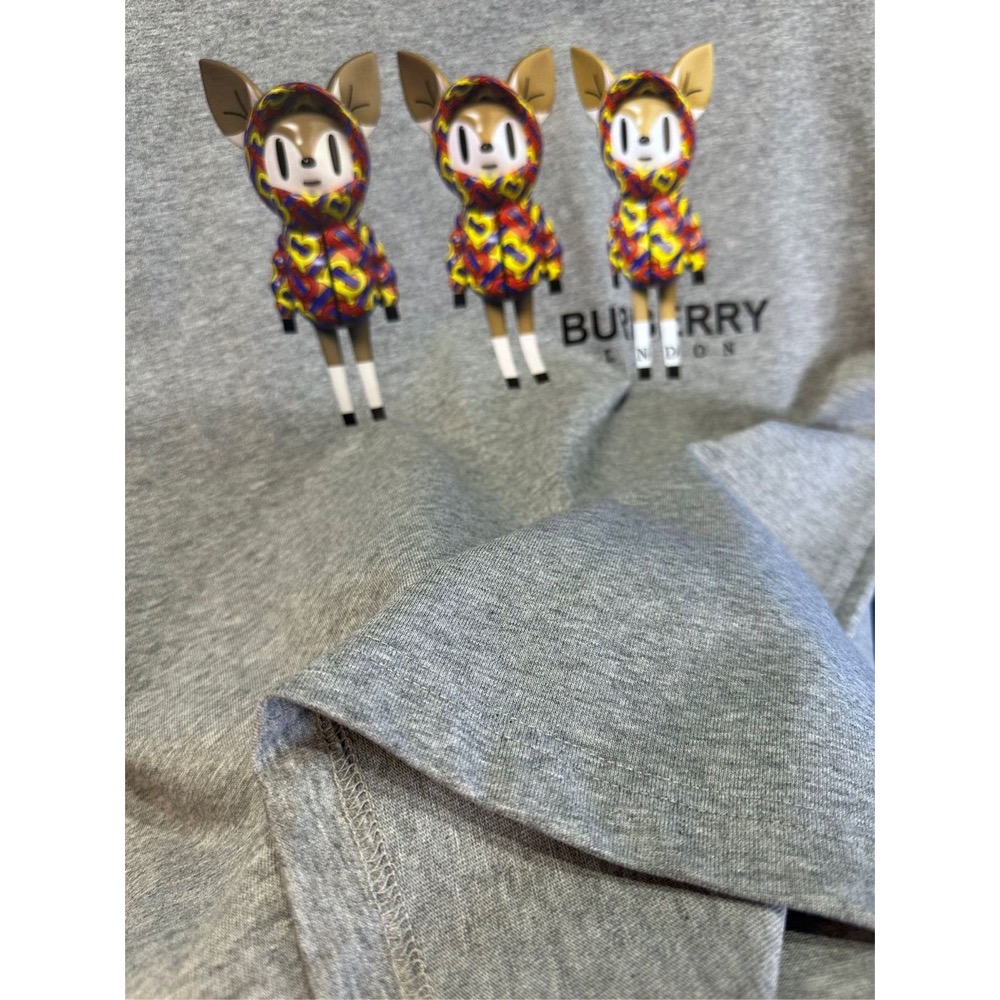 Burberry 短袖T恤 上衣 男女同款 怪美怪萌的！時尚百搭潮 著舒適 透氣 時尚不失個性 休閒隨性 帥氣有型 彰顯-細節圖6