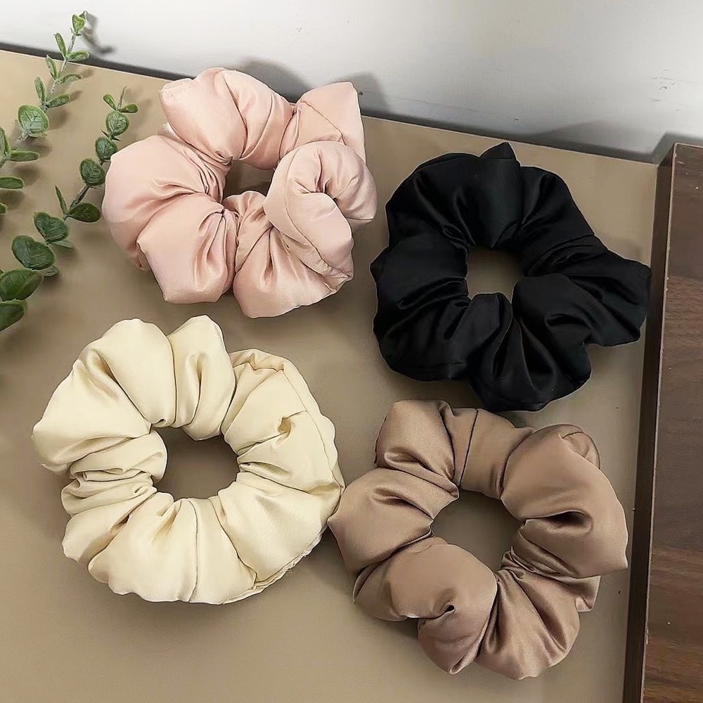 章小蕙同款枕頭髮圈 法式復古 真絲 大腸圈簡約大號 kitsch睡眠神器 髮圈 髮束 好氣質溫柔 愛自己這必須！-細節圖3