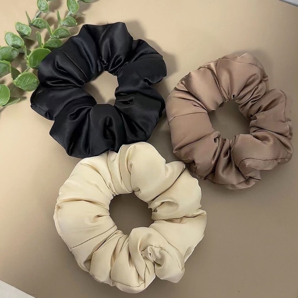 章小蕙同款枕頭髮圈 法式復古 真絲 大腸圈簡約大號 kitsch睡眠神器 髮圈 髮束 好氣質溫柔 愛自己這必須！-細節圖4