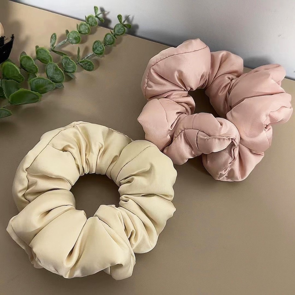 章小蕙同款枕頭髮圈 法式復古 真絲 大腸圈簡約大號 kitsch睡眠神器 髮圈 髮束 好氣質溫柔 愛自己這必須！-細節圖5