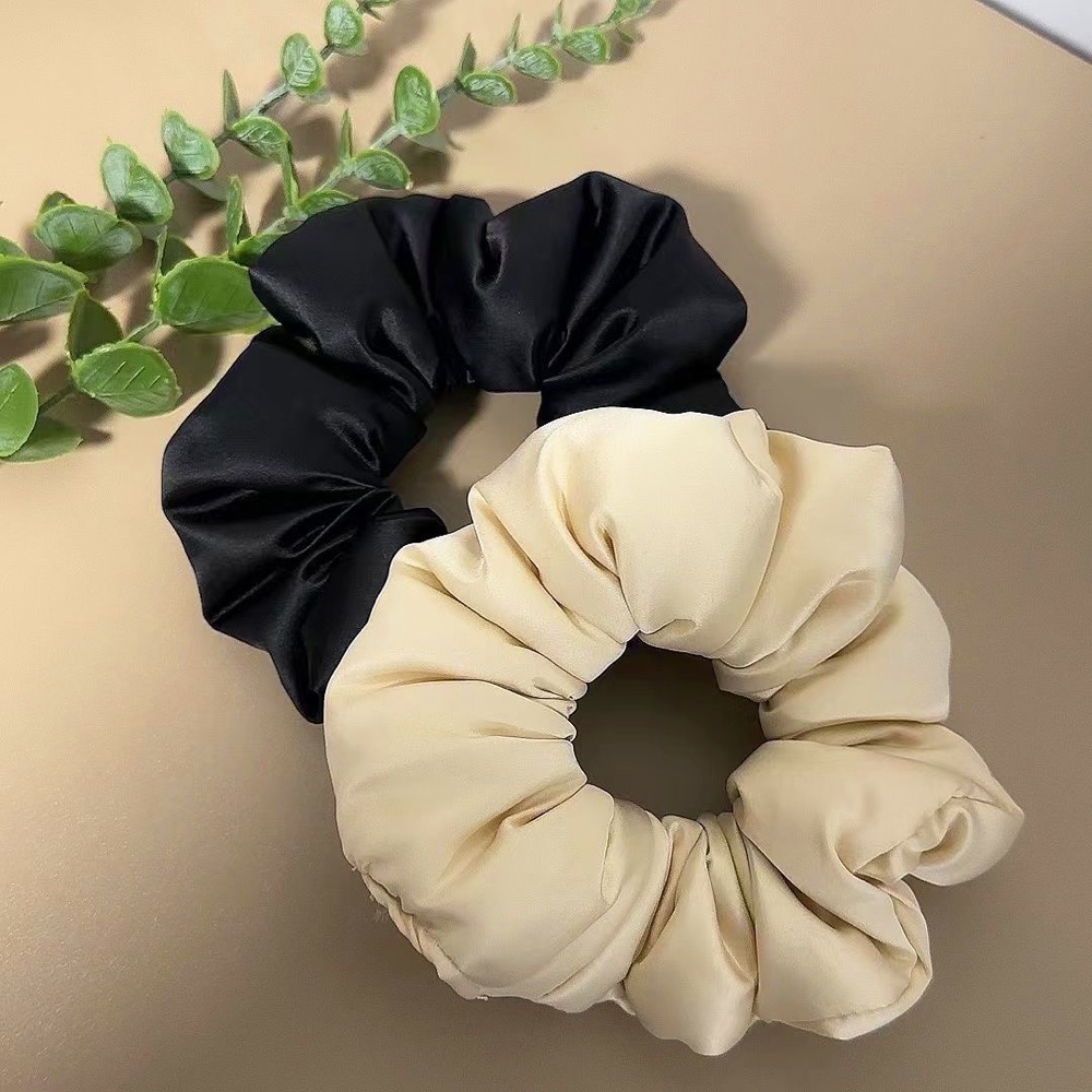 章小蕙同款枕頭髮圈 法式復古 真絲 大腸圈簡約大號 kitsch睡眠神器 髮圈 髮束 好氣質溫柔 愛自己這必須！-細節圖6