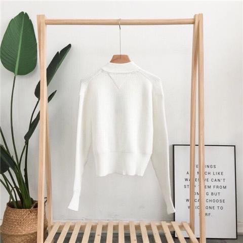 Tommy 修身短版慵懶外套 針織衫 小外套 經典百搭 鏤空 溫柔小性感 毛衣  SML(肩50/53/56cm)-細節圖6