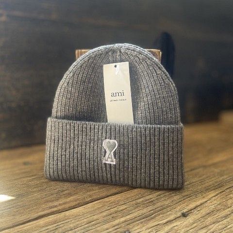 法國潮牌AMI帽子經典A字母愛心羊毛帽 毛線帽 男女同款 加厚顯臉小 冷帽 針織帽❤️  下標留言顏色☺️-細節圖4