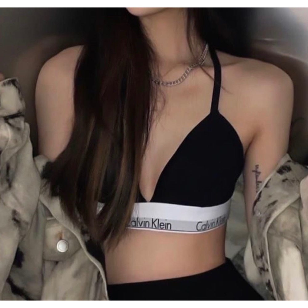 新款CK無鋼圈舒服內衣 有墊❤️純棉學生 小性感 舒適彈力 背心 聚攏 運動防震 大小胸皆宜☺️  65D/70B/70C/-細節圖6