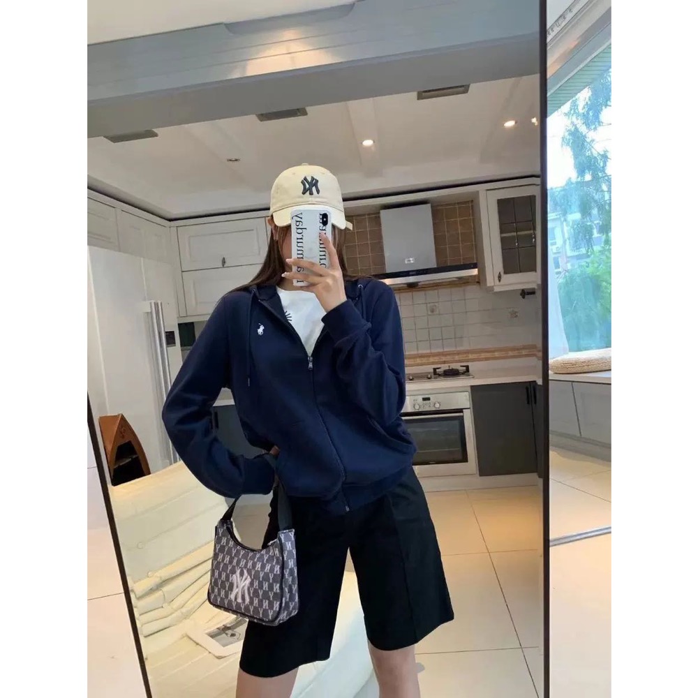 RL polo 經典款連帽外套 Vintage美式復古刺繡上衣 連帽 男女同款 一件你一定會常常穿到的衣服  S胸围10-細節圖3