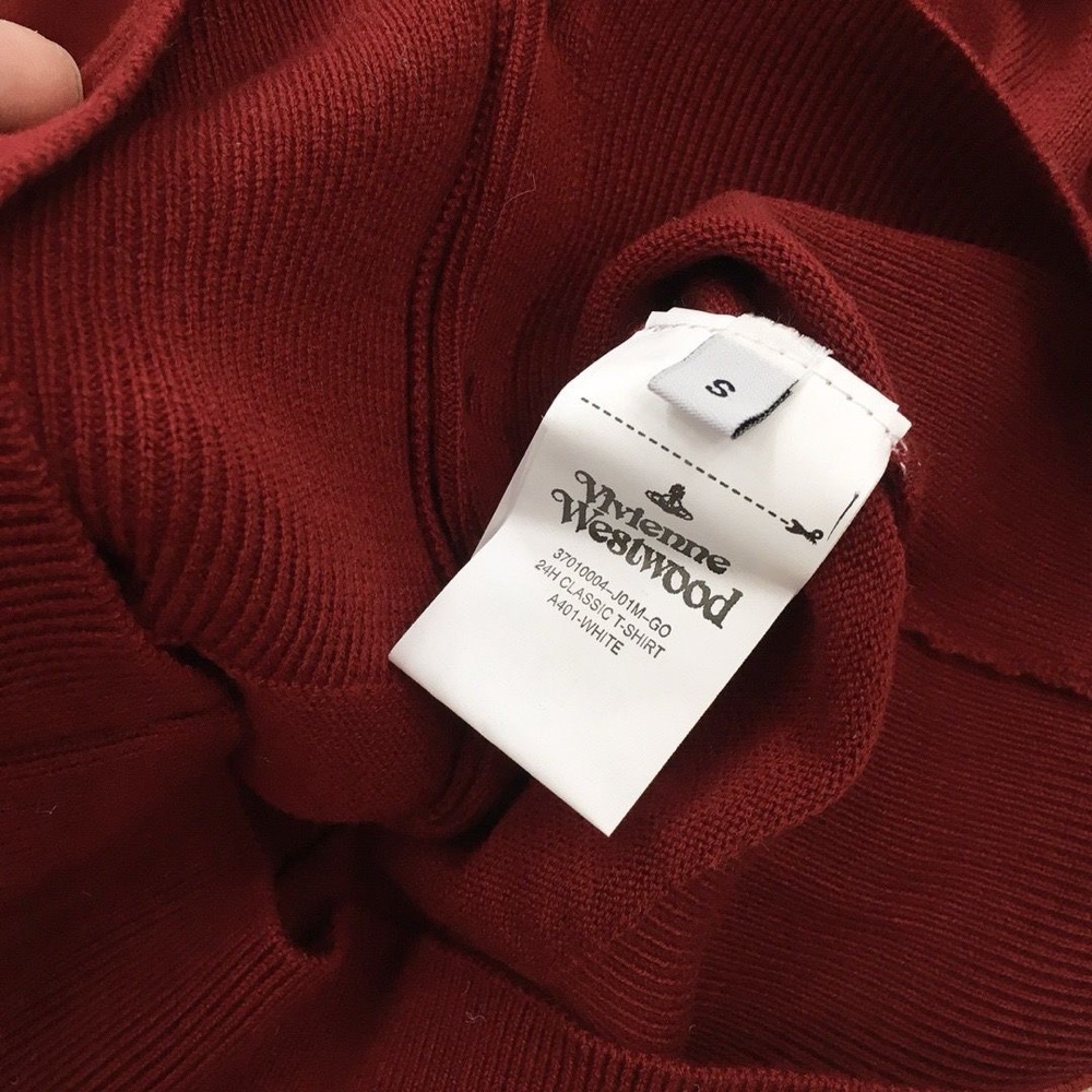 Vivienne Westwood 針織外套 小外套 土星刺繡 本命紅 平常新年都實穿！毛衣針織顯瘦收腰-細節圖10