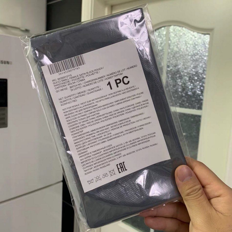 Gucci 化妝品VIP漂亮禮 美妝櫃台禮品黑色隨身化妝包 小手包 手拿包 收納袋 母親節 父親節 情人節 送禮自用兩相-細節圖5