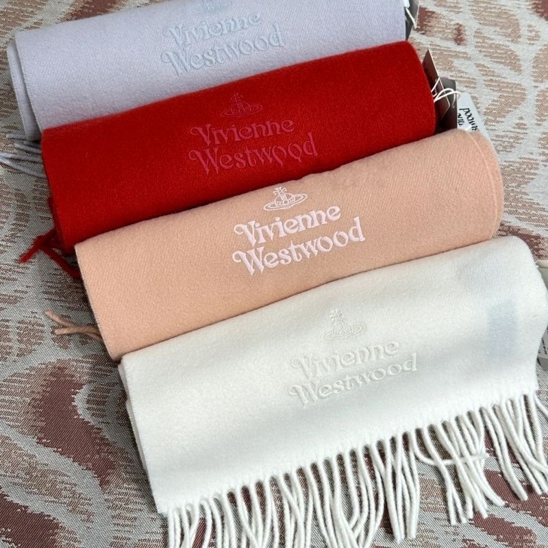 Vivienne Westwood 小土星圍巾 加厚高顏值 情侶款 羊毛圍脖 慵懶風 冬季百塔保暖經典圍巾 永恆經典 百-細節圖3