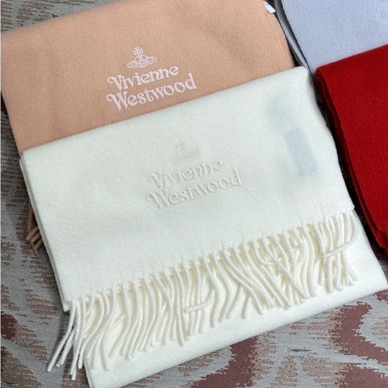 Vivienne Westwood 小土星圍巾 加厚高顏值 情侶款 羊毛圍脖 慵懶風 冬季百塔保暖經典圍巾 永恆經典 百-細節圖4